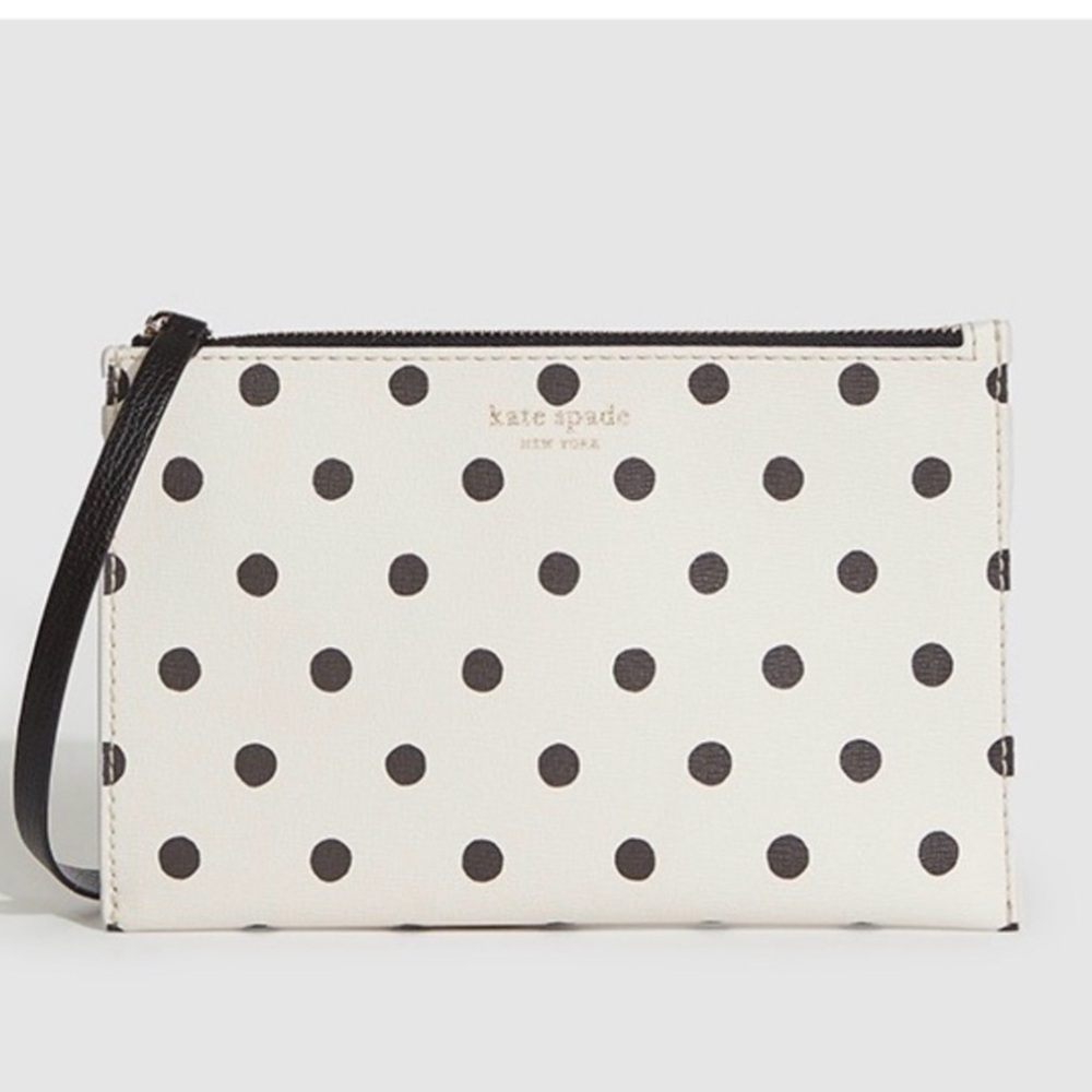 Kate Spade Polka Dot Wristlet - EUC
